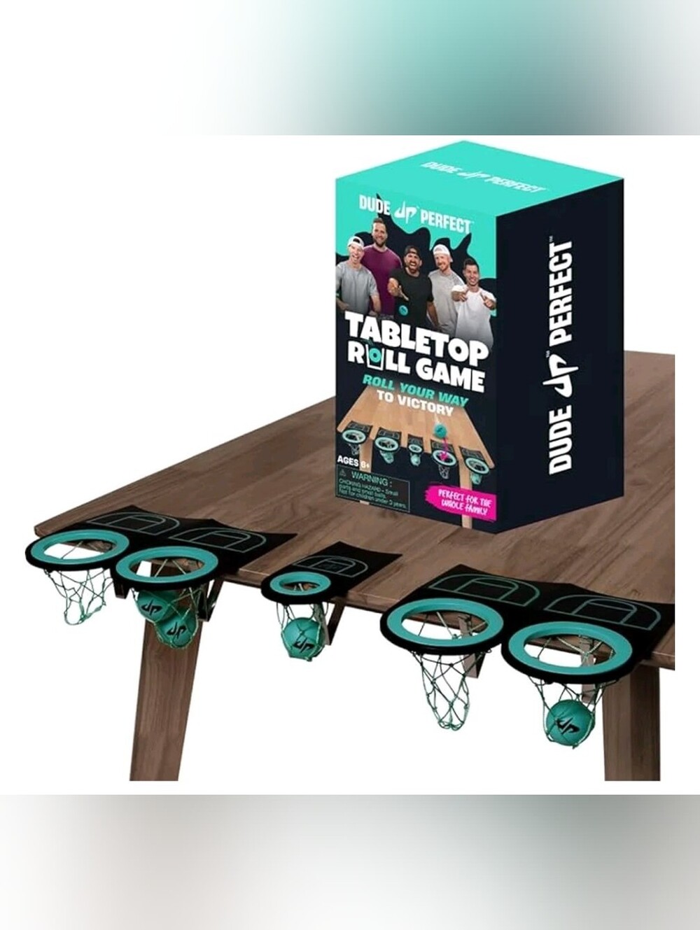 Dude Perfect Tabletop Roll, a Target Toss Game, for Kids and Adults, Great for F